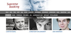 Hjemmeside med specialprogrammeret CMS til oprettelse af kunstnere samt placering af disse i aktuelle kategorier.